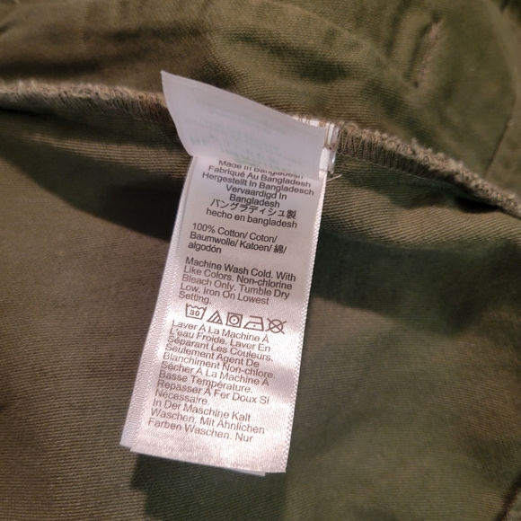 J. Crew Green Utility Military Lightweight Cotton Jacket SZ L - Picture 8 of 8